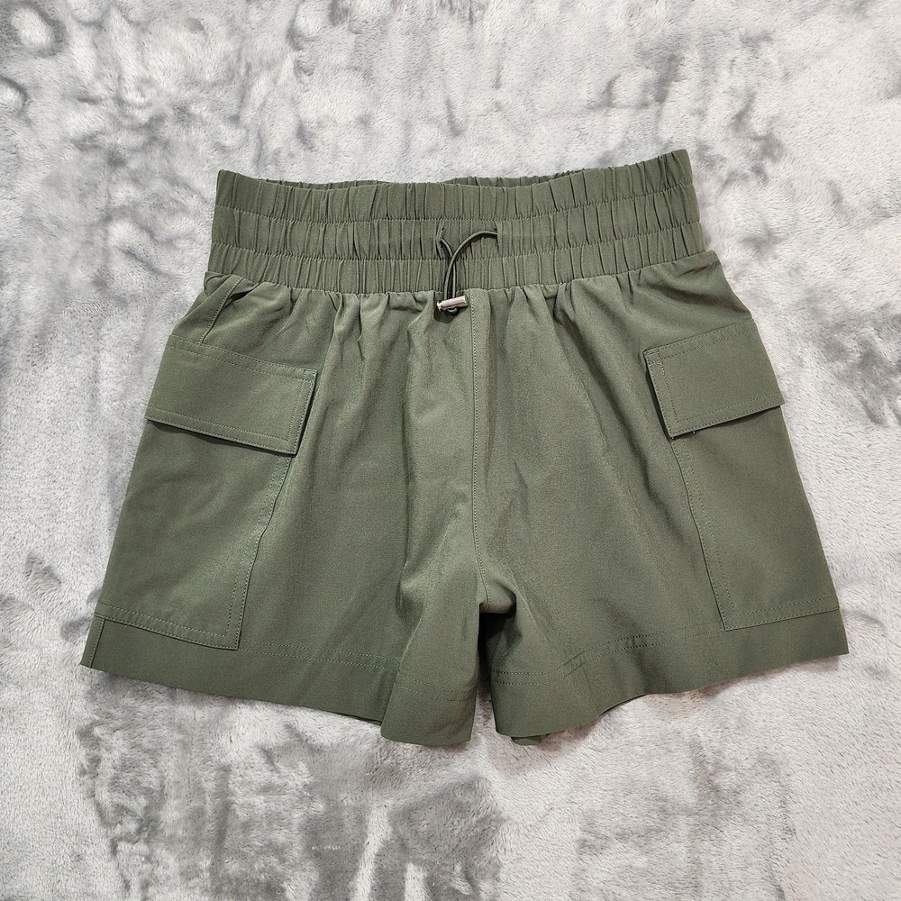Abercrombie & Fitch Shorts Womens XS Green Traveler Cargo Pull On Stretch Casual